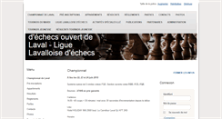 Desktop Screenshot of echecslaval.com